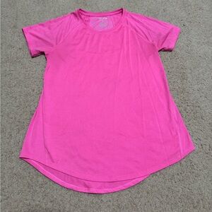 pink workout tee